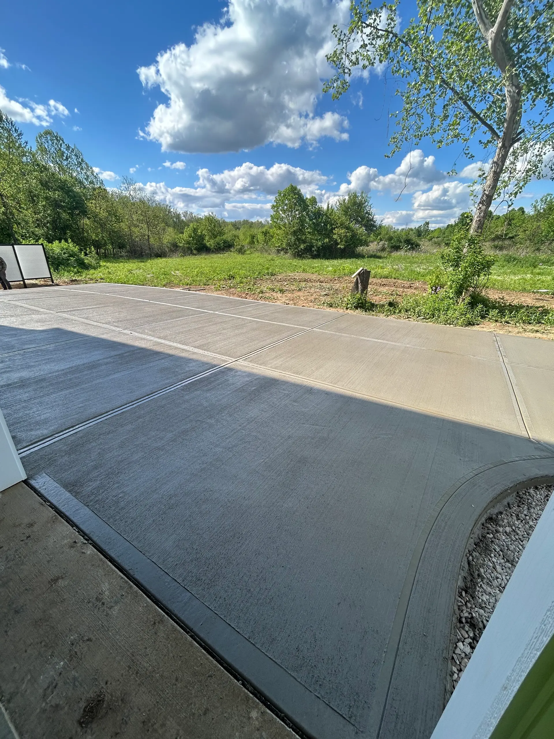 Concrete flatwork project in Central Ohio