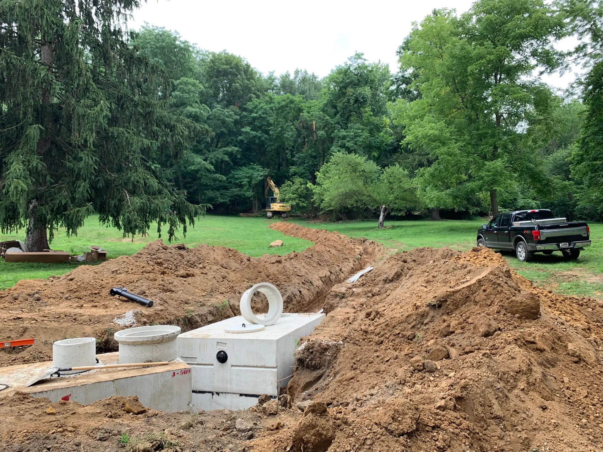 Septic system installation and excavation in Central Ohio